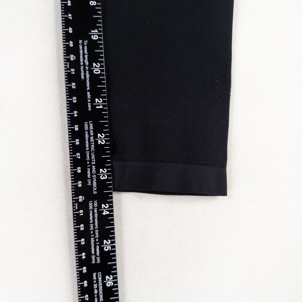 Title Nine Spark Seamless Legging Sz Small Solid Black Elastic Waist Layering - Picture 7 of 8